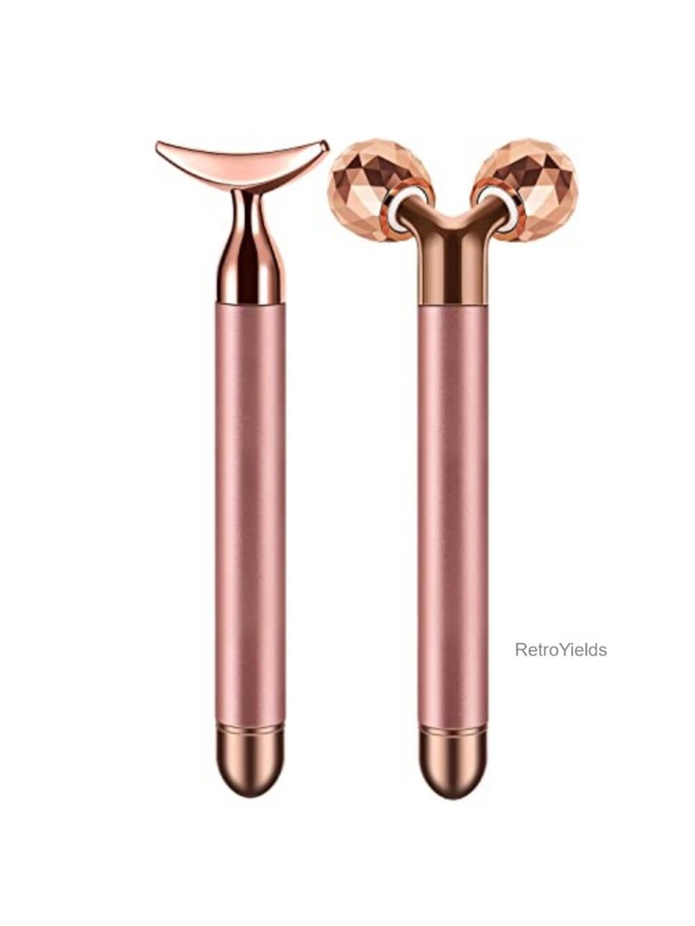 2-in-1 Electric Face Massager 3D Roller Crescent Skincare Kit